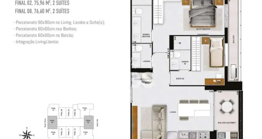 Haut Compact Life: Seu Refúgio Moderno no Setor Bueno! 2 suítes / 75.96 m²