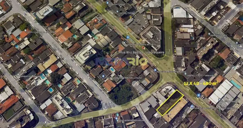 Terreno comercial de 480 m² à venda em vila valqueire, rio de janeiro/rj - excelente localização e