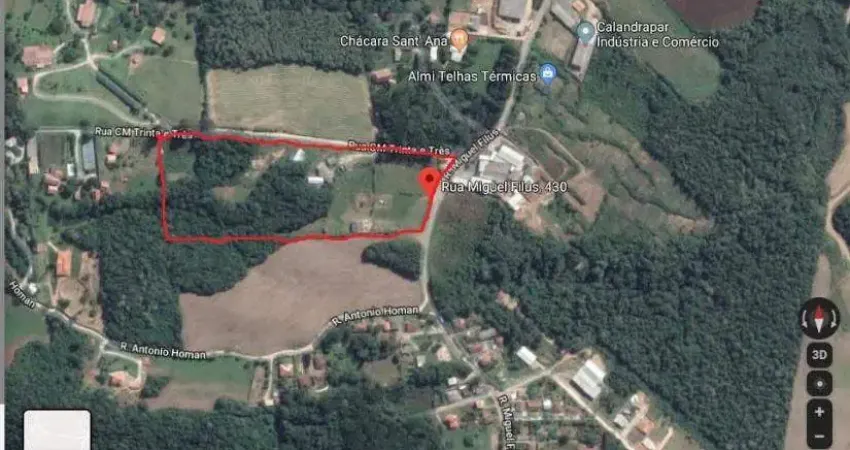 Terreno à venda na Rua Miguel Fillus, 430, Centro, Campo Magro