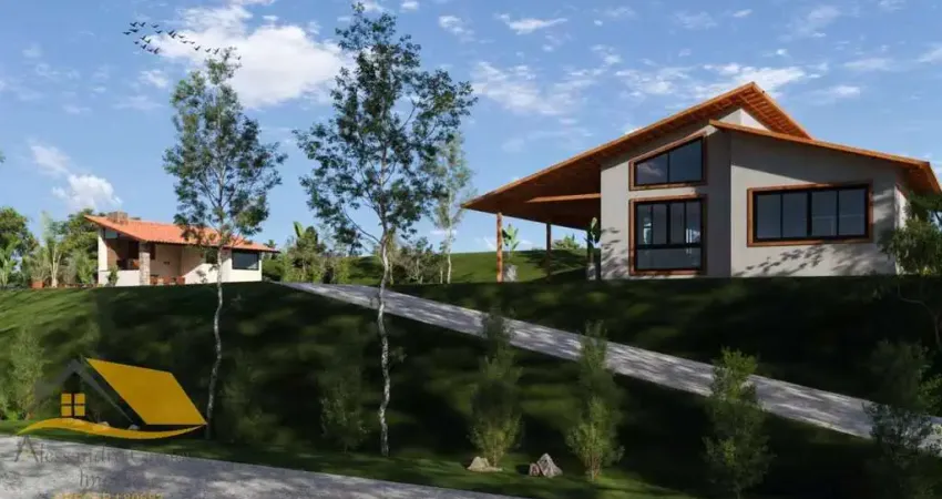 (LANÇAMENTO) Casa de Campo com 150 mts², Piscina, Sauna e Área Gourmet