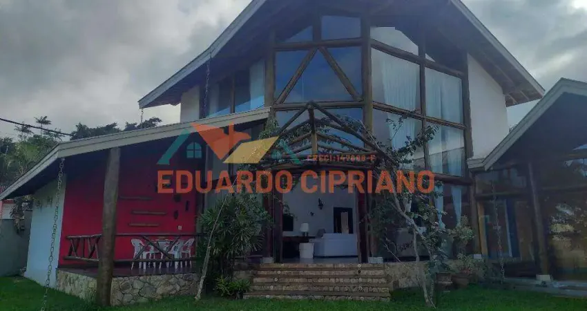 Mansão com 5 dormitórios para alugar, 600 m² por r$ 19.896/mês - massaguaçu - caraguatatuba/sp