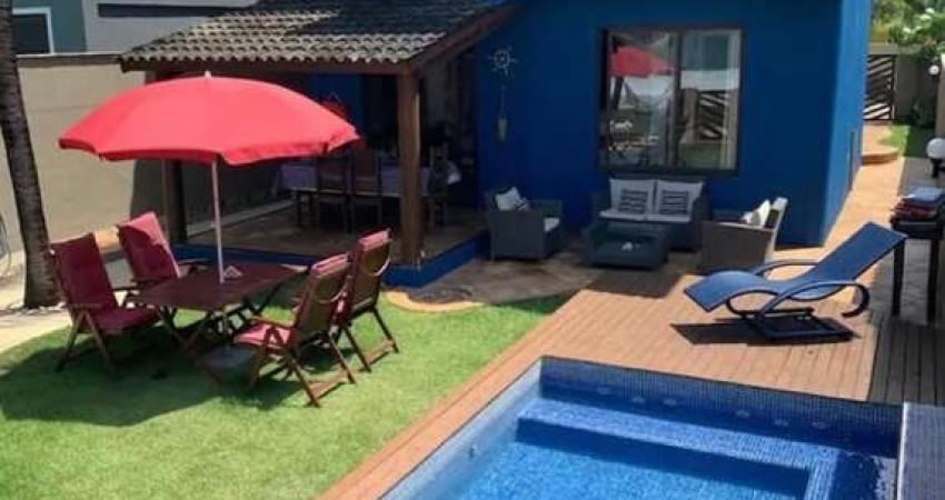 Casa em condomínio fechado com 4 quartos à venda na Rua dos Grauçás, s/n, Arembepe (Abrantes), Camaçari