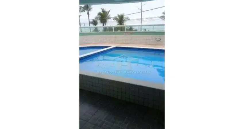 Apartamento 2 dormitórios com suíte sacada gourmet, frente ao mar, Jd Real Praia Grande