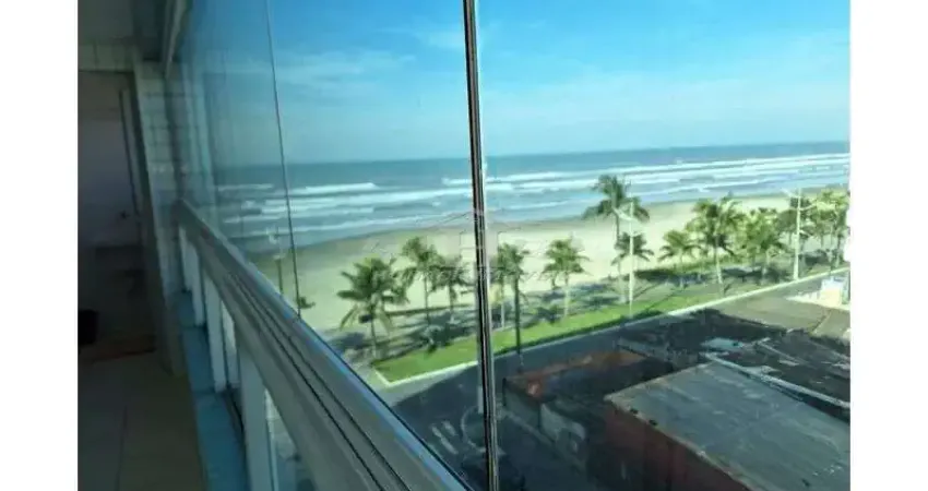 APARTAMENTO 1 DORM - SACADA - PÉ NA AREIA E VISTA MAR- JARDIM REAL - PRAIA GRANDE SP