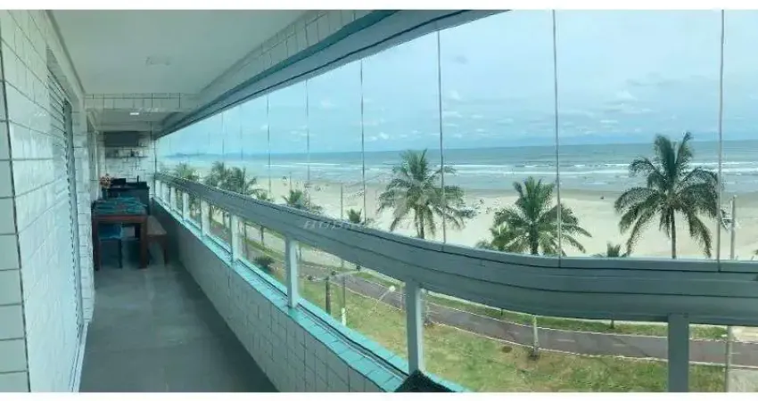 APARTAMENTO 2 DORM - VARANDA GOURMET - PÉ NA AREIA E VISTA MAR- JARDIM REAL - PG
