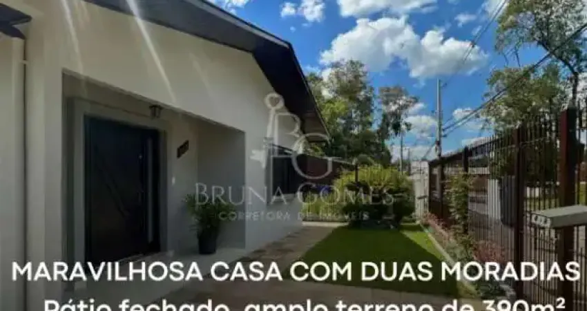 Maravilhosa casa, com duas moradias, 4 dormitórios, 2 banheiros, pátio fechado, semi mobiliado no Bairro São Ciro em Caxias do Sul.