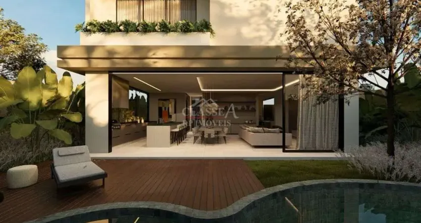 Casa sobrado em condominio fechado com 04 suites e 04 vagas no bairro vila do golfe