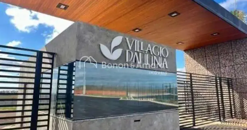 Terreno à venda no Condomínio Villagio, São Bento, em Paulínia-SP.