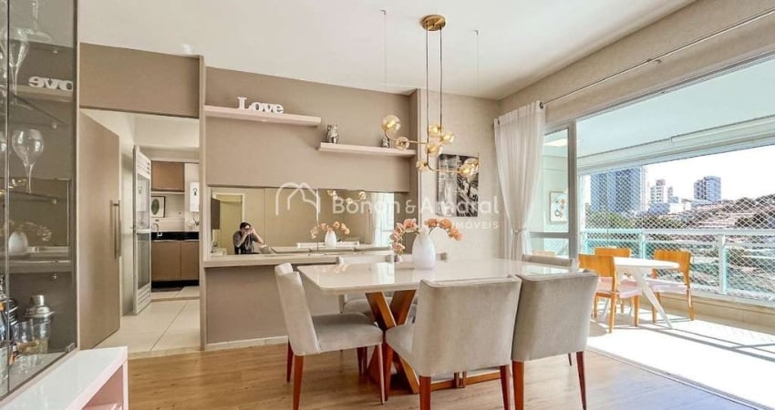 Apartamento à venda com 136 m², 3 suítes, no Taquaral - Campinas.