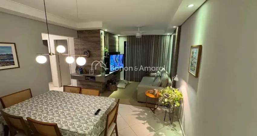 Apartamento a venda 3 quartos, suíte, sacada, andar alto,2 vagas cobertas Bairro Mansões Santo Antônio Campinas.