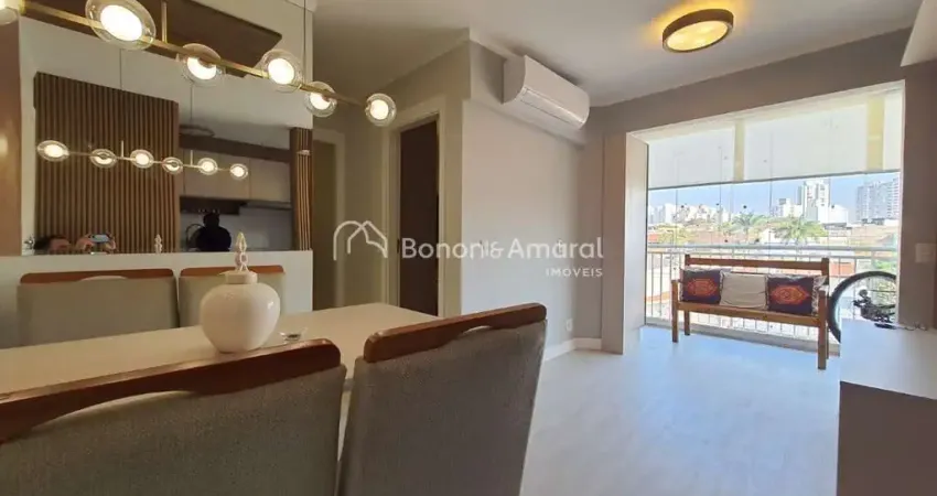 Apartamento para locação , com 2 dormitótrios, 01 vaga - bairro taquaral - campinas - sp