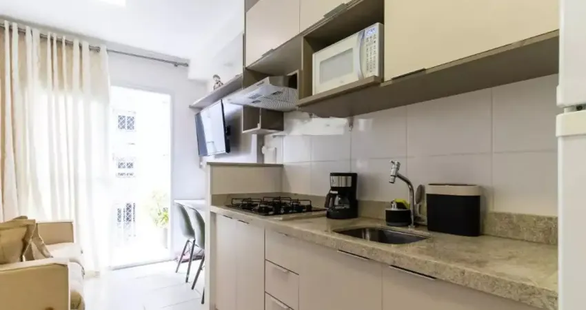 Apartamento Porteira Fechada com 28m² varanda, um charme, com suíte e 1 Quarto.