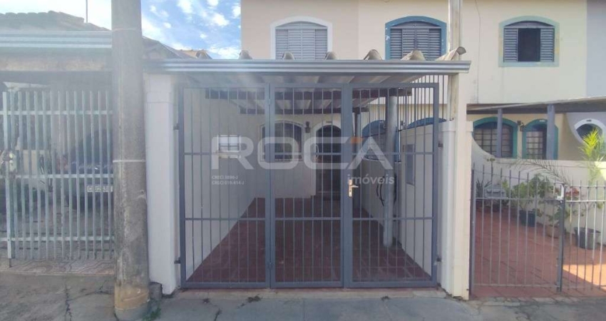 Sobrado aconchegante no Jardim Brasil, São Carlos - 2 dormitórios e garagem coberta