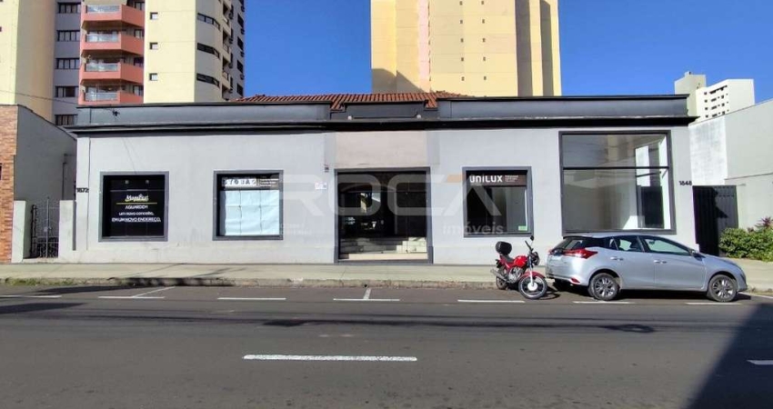 Salão comercial com 7 salas amplas e integradas, para alugar no Centro de São Carlos!