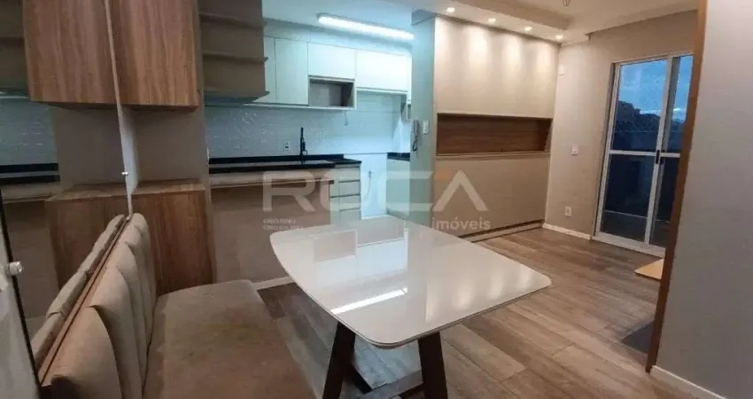 Apartamento de 2 dormitórios no Jardim São Carlos com móveis planejados - São Carlos