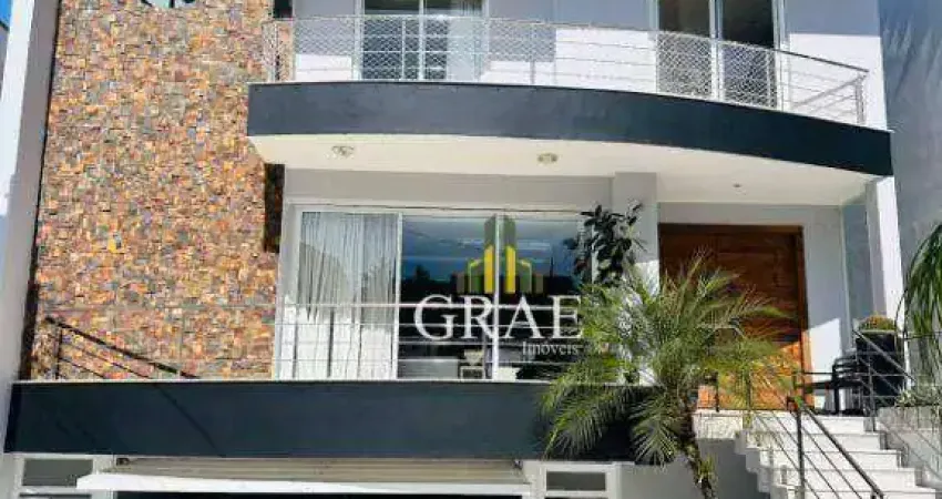 Sobrado Alto Padrão 636m², com 4 suítes (Hidro), piscina, 8 vagas, á venda em Condomínio Fechado no Central Park - São Bernardo do Campo/SP.