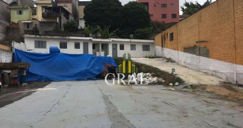 Terreno, 1105 m² - venda por R$ 3.900.000,00 ou aluguel por R$ 20.342,16/mês - Vila Sacadura Cabral - Santo André/SP