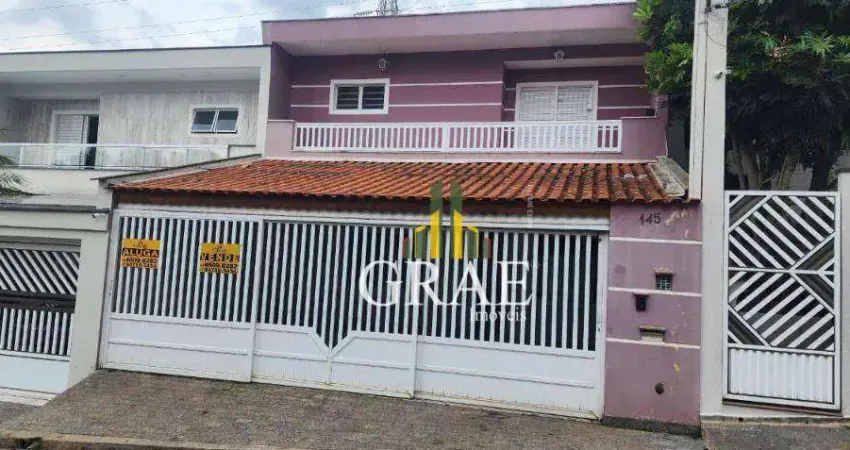 Sobrado 230 m², com 3 quartos (2 suítes c/sacada), quintal c/ churrasqueira, 3 vagas, para venda/locação no Nova Petrópolis - São Bernardo do Campo/SP