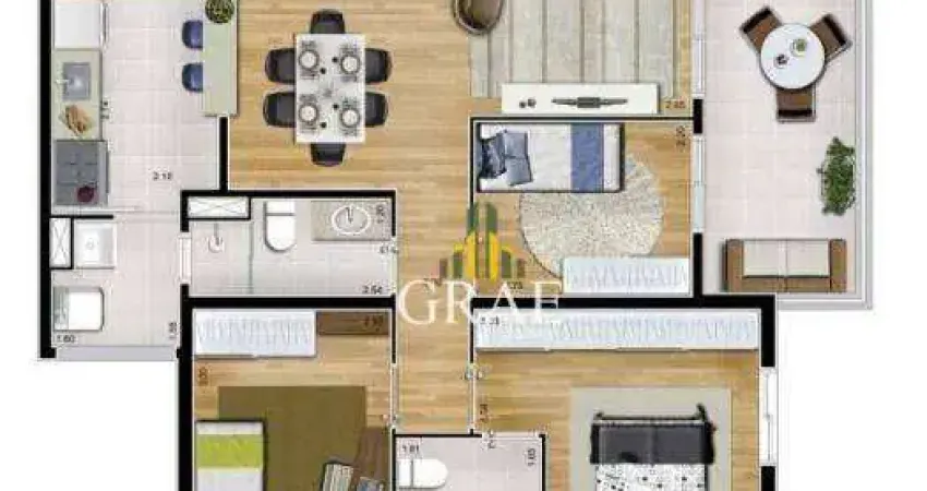 Apartamento com 3 dormitórios à venda, 83 m² por R$ 865.000,00 - Jardim do Mar - São Bernardo do Campo/SP