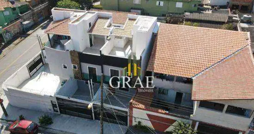 Sobrado 96m², com 2 suítes, 2 vagas, para locação no Jardim Santo Alberto - Santo André/SP.