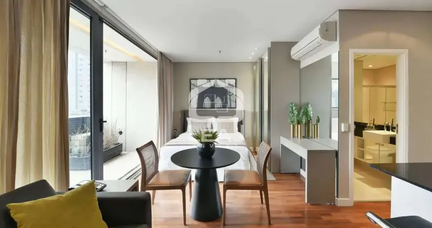 Apartamento MOBILIADO à venda em Vila Olímpia, 42m², 1 dormitório, 1 vaga de garagem - R$ 1.160.000