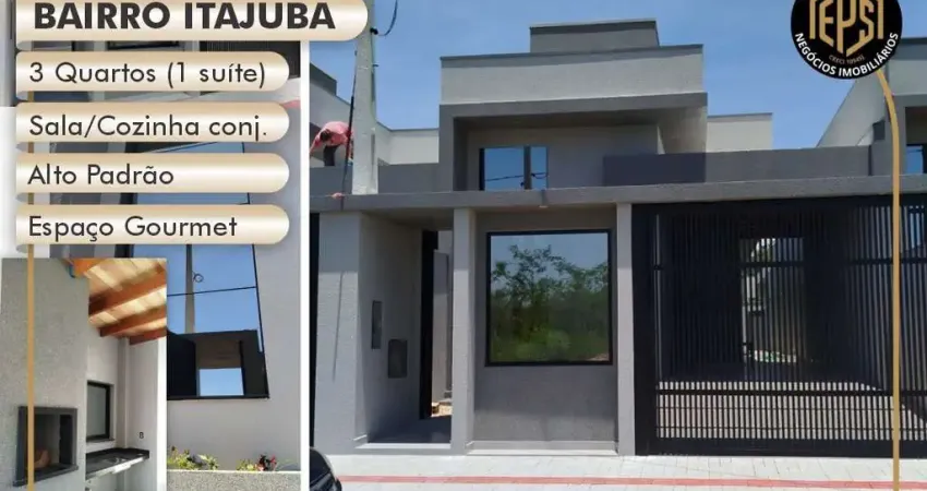 Casa para Venda em Barra Velha, Itajuba, 3 dormitórios, 1 suíte, 2 banheiros, 1 vaga