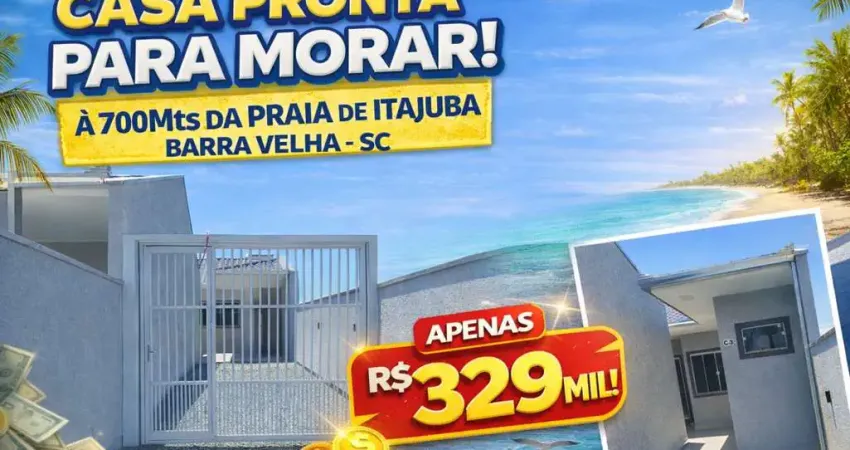 Casa para Venda em Barra Velha, Itajuba, 2 dormitórios, 1 suíte, 2 banheiros, 2 vagas