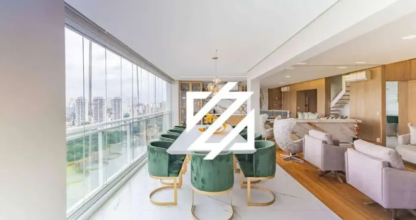 Espetacular cobertura de 505m² no prestigiado condomínio Cena Golf, 5 suítes, 4 salas elegantes,3 vagas à venda - Jurubatuba - São Paulo/SP