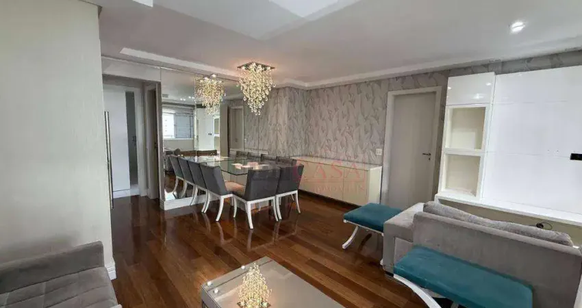 Apartamento com 3 dormitórios para alugar, 108 m² por R$ 11.222,42/mês - Tatuapé - São Paulo/SP