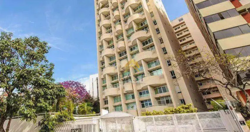 Apartamento com 1 dormitório para alugar, 55 m² por R$ 4.606,00/mês - Cambuí - Campinas/SP