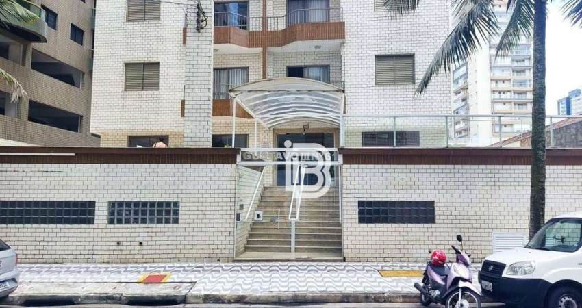Apartamento com 2 dormitórios à venda, 76 m² com vista para o Mar a 50 metros da praia por R$ 380.000 - Aviação - Praia Grande/SP