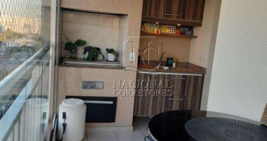 Apartamento com 3 dormitórios à venda, 77 m² por R$ 696.000,00 - Campestre - Santo André/SP