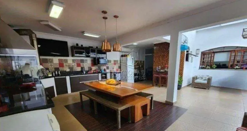 Sobrado com 4 dormitórios para alugar, 404 m² por r$ 16.287,00/mês - campestre - santo andré/sp