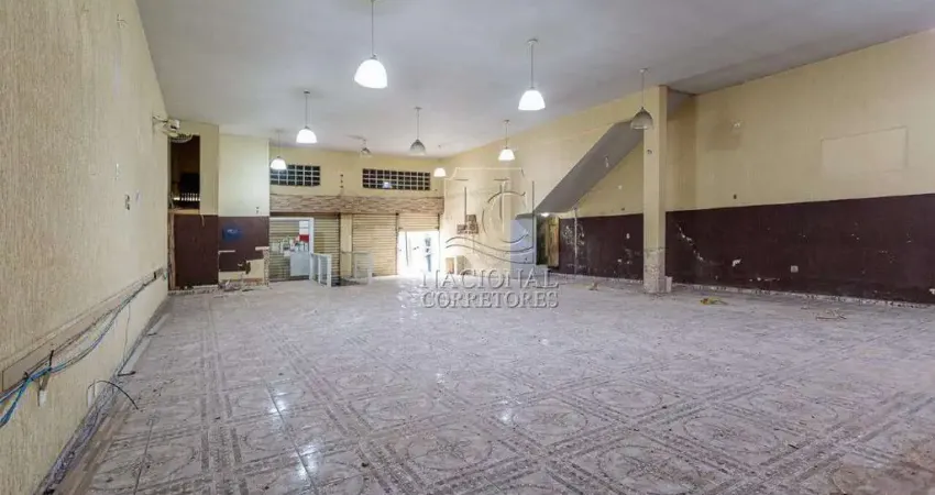 Salão para alugar, 253 m²- parque das nações - santo andré/sp