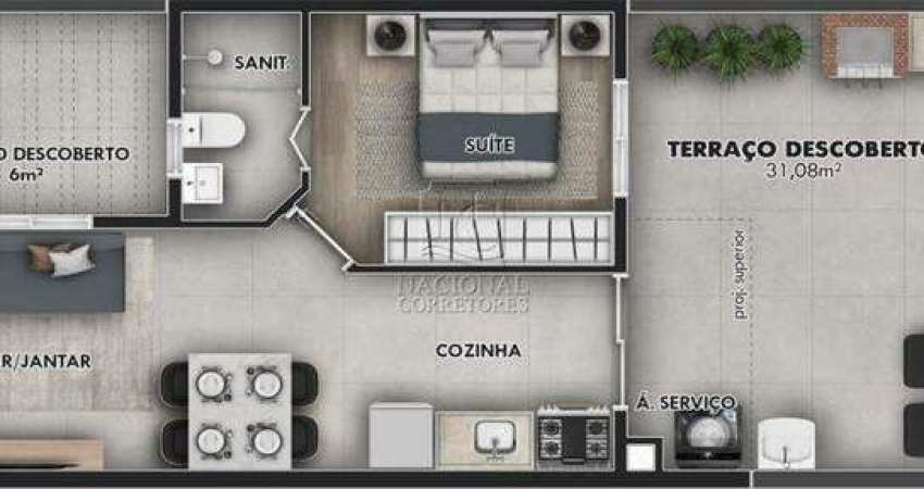 Apartamento Sem Condomínio à venda, 2 quartos, 1 suíte, 1 vaga, Vila Pires - Santo André/SP