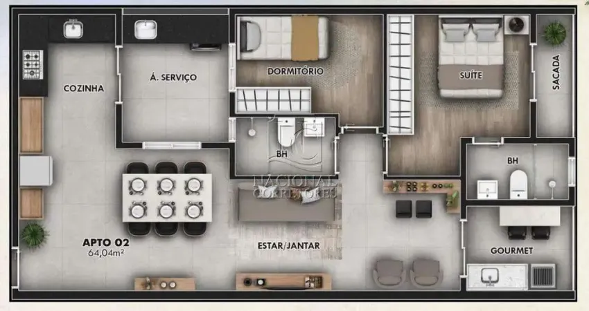 Apartamento Sem Condomínio à venda, 2 quartos, 1 suíte, 1 vaga, Jardim Bela Vista - Santo André/SP