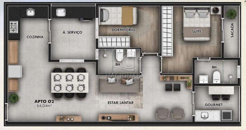 Apartamento Sem Condomínio à venda, 2 quartos, 1 suíte, 1 vaga, Jardim Bela Vista - Santo André/SP
