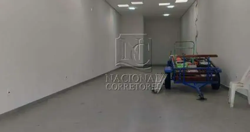 Salão comercial novo para locação no Parque João Ramalho – 125m², 2 banheiros