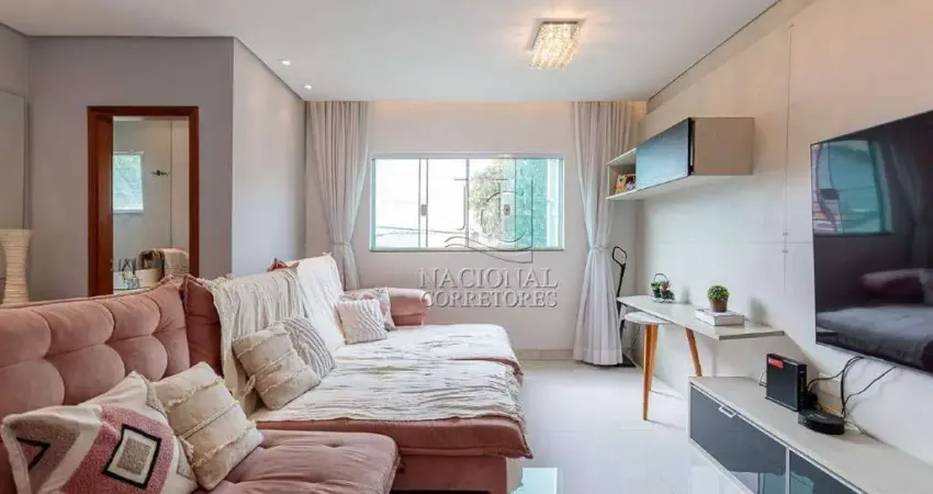 Sobrado com 3 dormitórios à venda, 150 m² - parque das nações - santo andré/sp