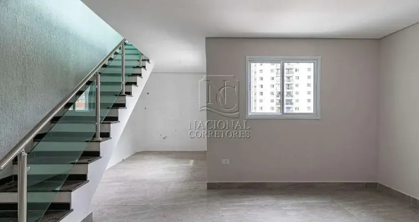 Cobertura com 2 dormitórios, 114m² - locação - vila valparaíso - santo andré/sp