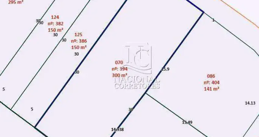 Terreno à venda 300m² de área útil - jardim jamaica - santo andré/sp.