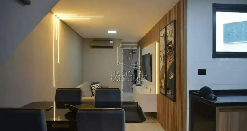 Cobertura sem condomínio à venda, 2 quartos, 1 suíte, 2 vagas, campestre - santo andré/sp