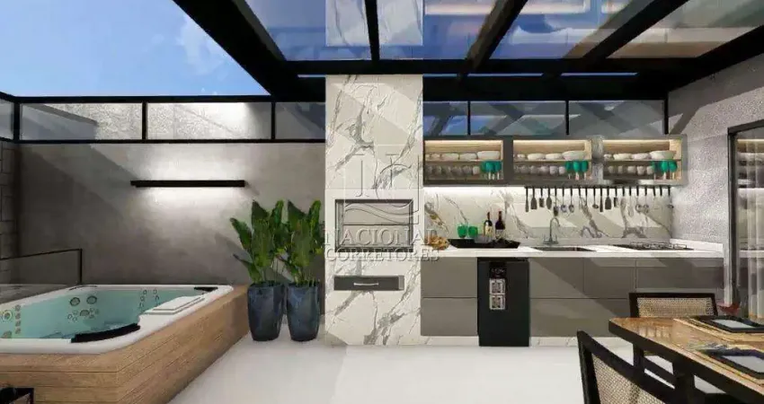 Apartamento garden à venda, 2 quartos, 1 vaga, vila assunção - santo andré/sp