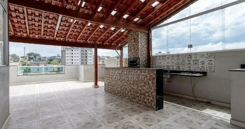 Cobertura sem condomínio à venda, 3 quartos, 1 suíte, 2 vagas, jardim santo antônio - santo andré/sp