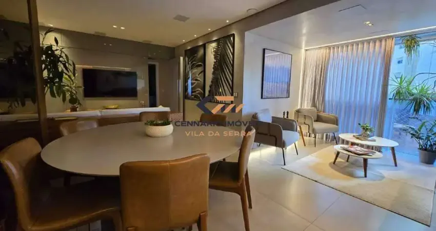 Apartamento para venda 92m²; 3 quartos sendo 1 suíte, 2 vagas, Vila da Serra - Nova Lima - MG