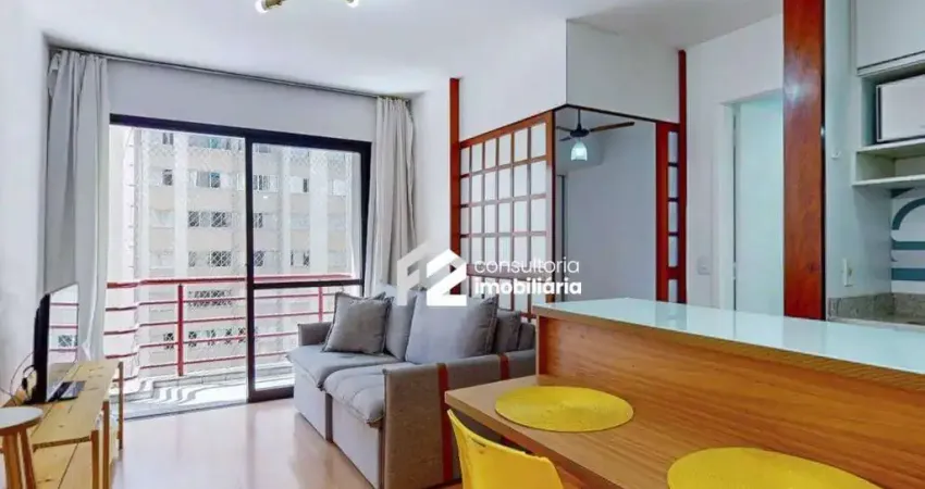 Apartamento com 1 dormitório à venda, 34 m² por R$ 499.000 - Moema - São Paulo/SP