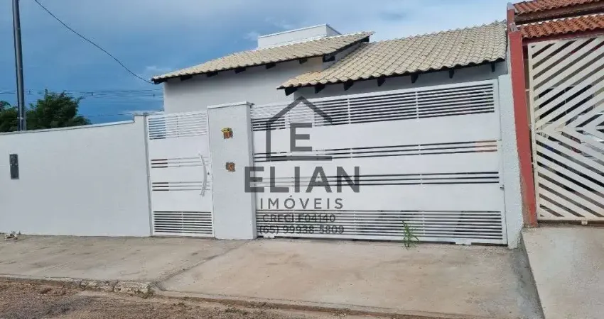 Excelente casa nova com 113m, terreno 336,37m , área construída com três quartos, sendo um deles suíte no Jardim Jockey Clube