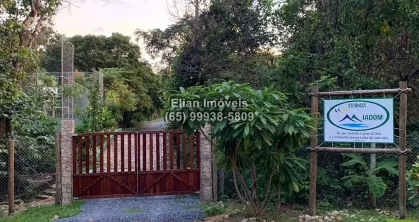 Chácara de 3 hectares com casa p até 20 pessoas, acesso ao Rio Claro