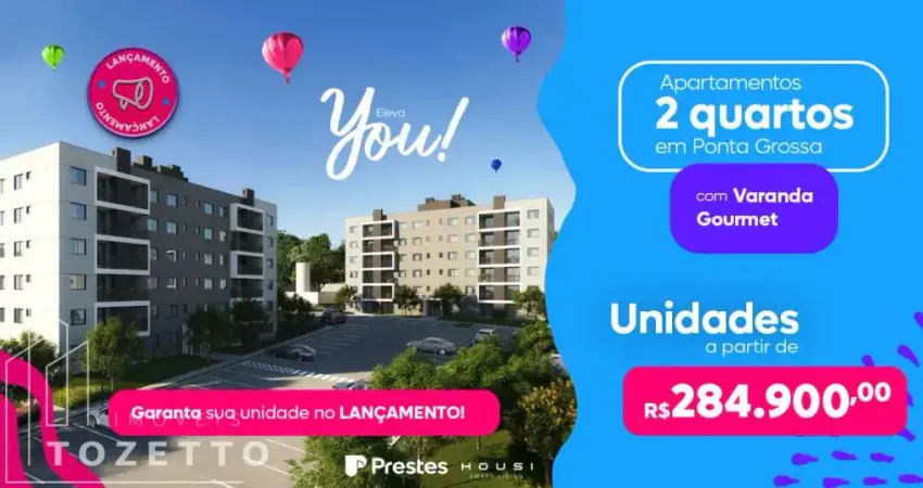 Apartamento com 2 quartos à venda no Oficinas, Ponta Grossa 