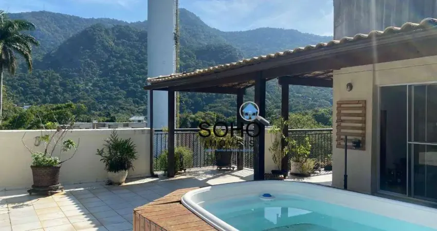 Cobertura com 4 dormitórios à venda, 234 m² por r$ 990.000,00 - jacarepaguá - rio de janeiro/rj